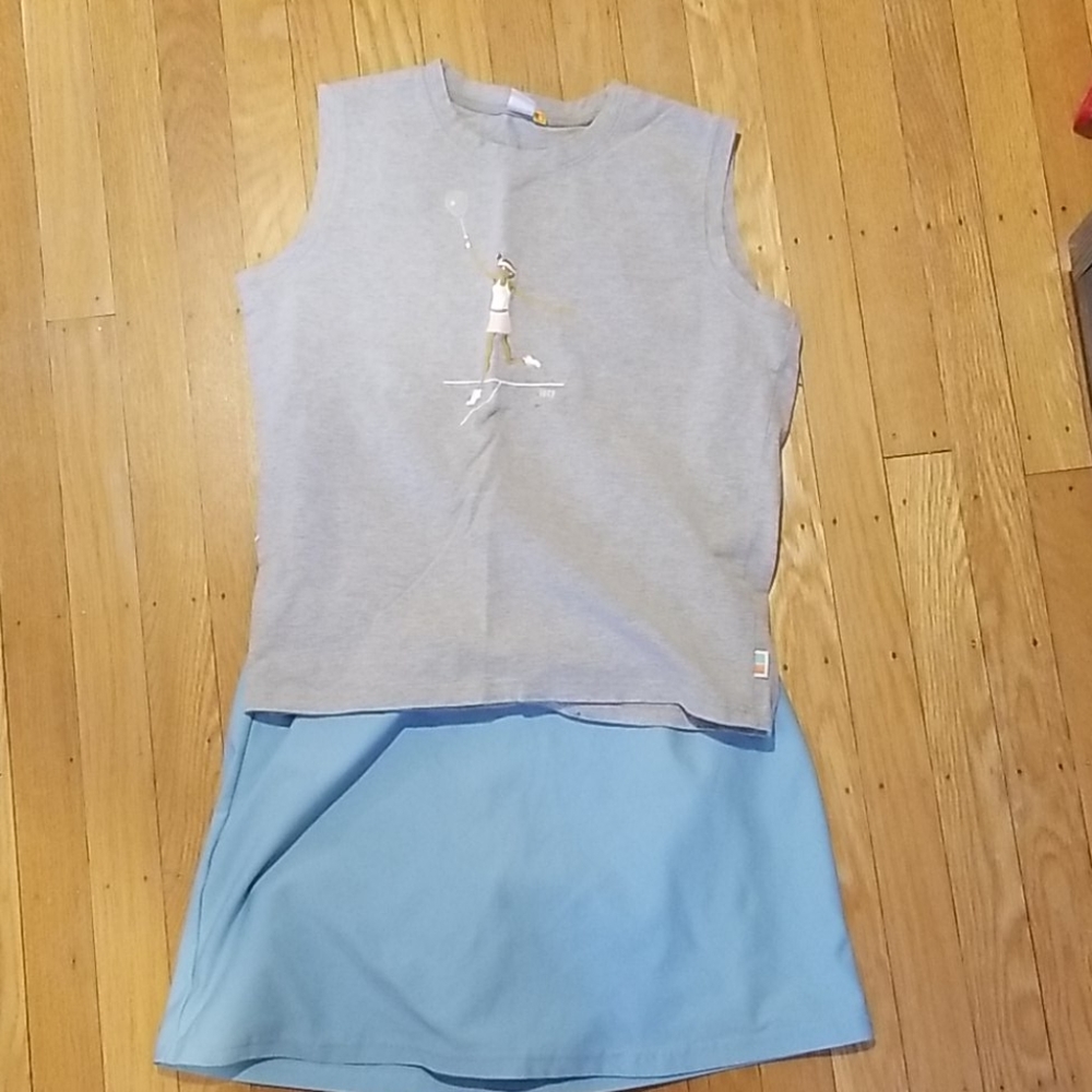 Nike and Lucy Tennis Skort and Shirt Athleisure
